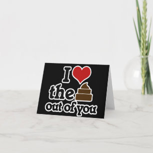 I love the poop out of you holiday card