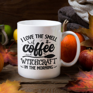 I Love the Smell Coffee Funny Witch Halloween Coffee Mug
