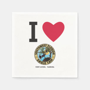 I Love the SWFL Eagle Cam Napkins
