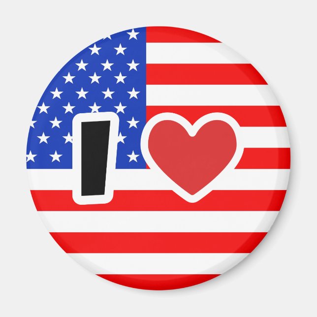 I love the USA Magnet (Front)