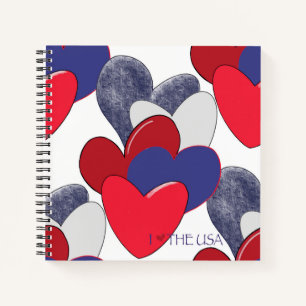 I Love The USA Notebook
