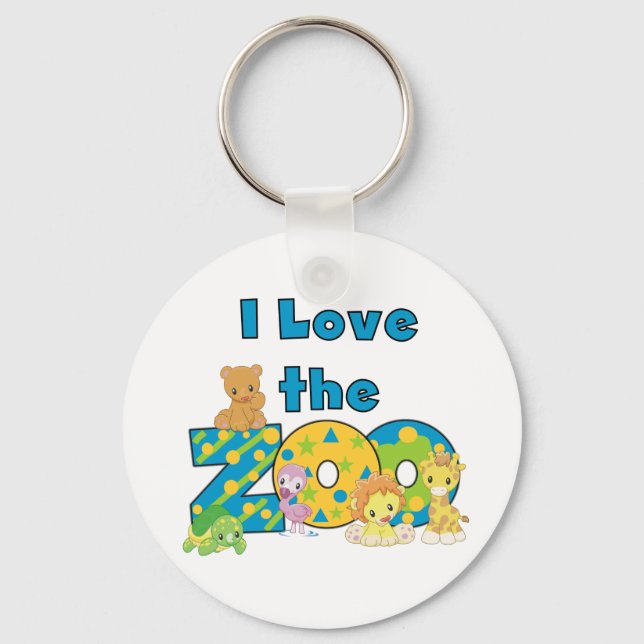 I Love the Zoo Keychain (Front)