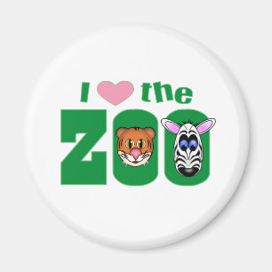 I Love the ZOO Magnet