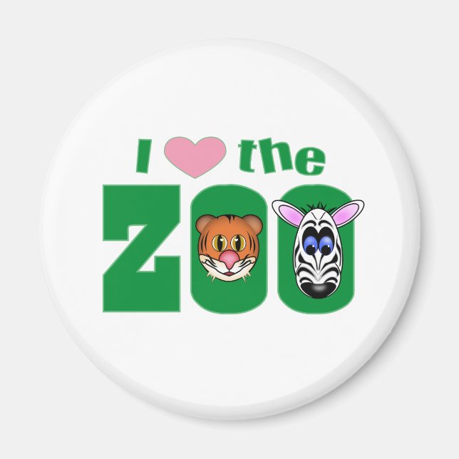I Love the ZOO Magnet (Front)