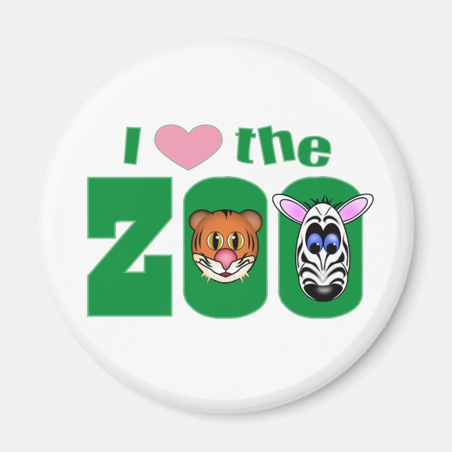 I Love the ZOO Magnet (Front)