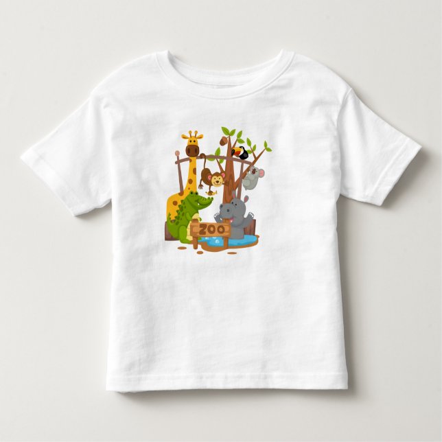 I Love The Zoo Toddler T-Shirt (Front)