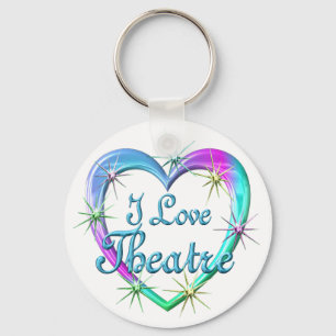 I Love Theatre Key Ring