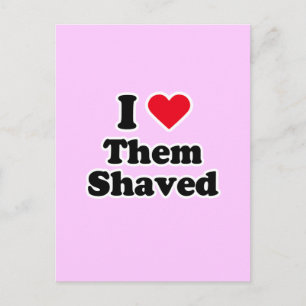 I love them shaved postcard