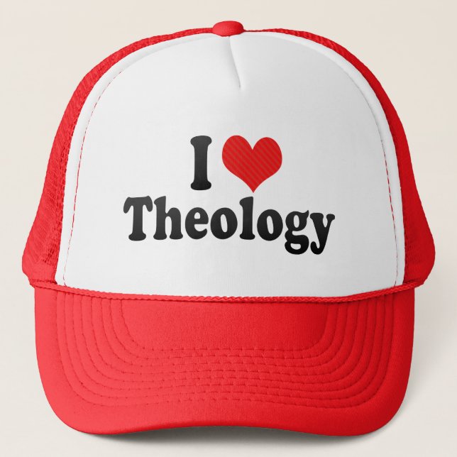 I Love Theology Trucker Hat (Front)