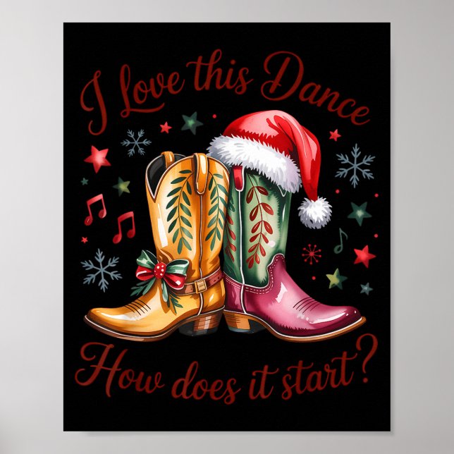 I Love This Dance How Does It Start Line Dance Chr Poster (Front)