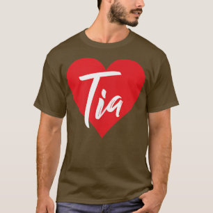 I Love Tia First Name Tshirt I Heart Named