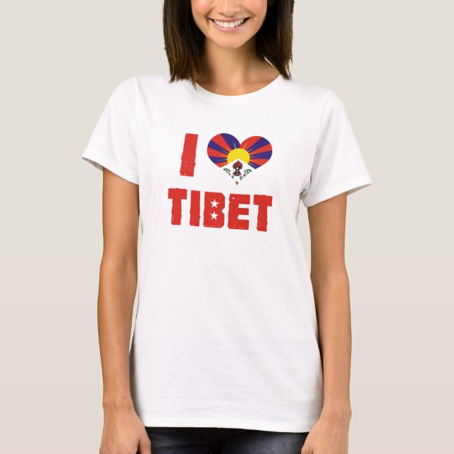 I Love Tibet T-shirt (Front)