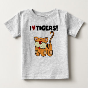 I Love Tigers Baby T-Shirt