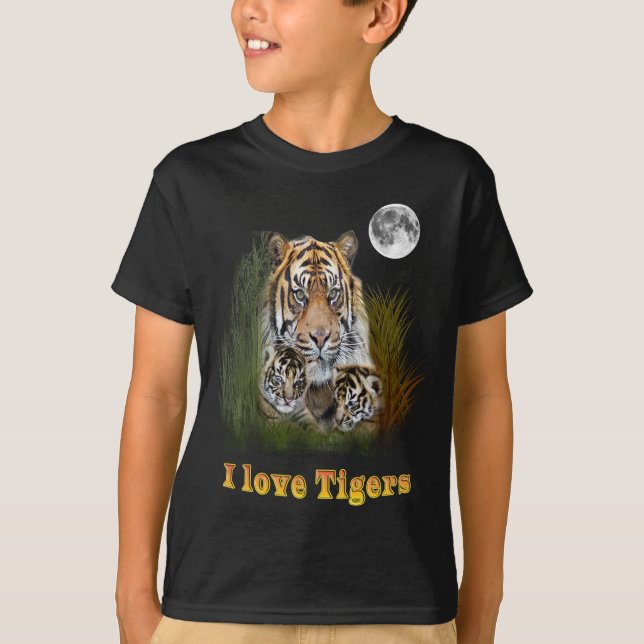 I love Tigers T-Shirt (Front)