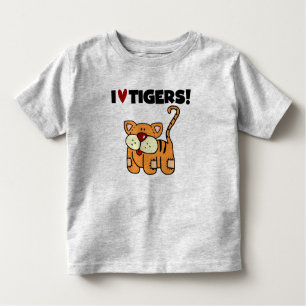 I Love Tigers Toddler T-Shirt