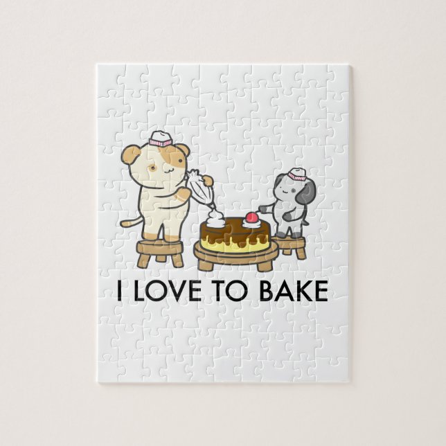 I Love To Bake Jigsaw Puzzle (Vertical)