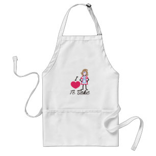 I Love To Bake Standard Apron