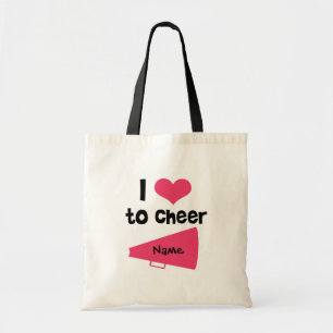 I love to Cheer - Cool Cheerleader Stuff Tote Bag