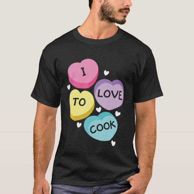 I Love To Cook Cafeteria Job Profession Lady Cook  T-Shirt (Front)