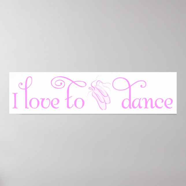 I Love to Dance Poster (Front)