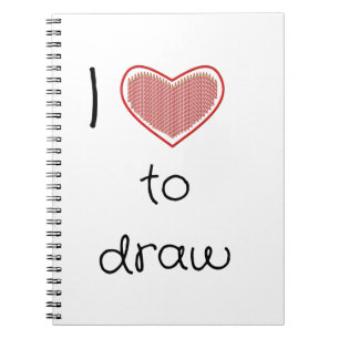 I love to draw notebook