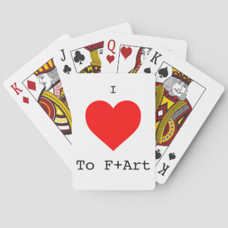 I LOVE to F+Art Playing Cards by The F+Art Cafe