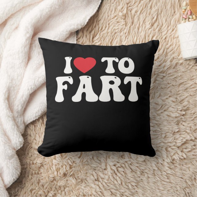 I Love To Fart Groovy Cushion (Blanket)
