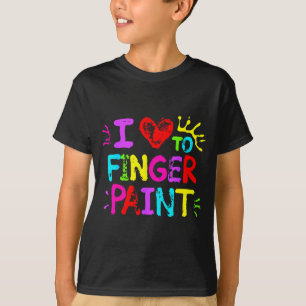 I Love To Finger Paint Couple Funny Valentine Day T-Shirt