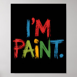 I Love To Finger Paint I'm Paint Funny Couple Vale Poster