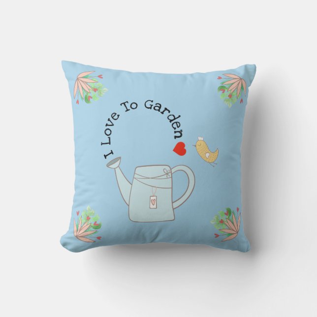 I Love To Garden Cushion (Front)