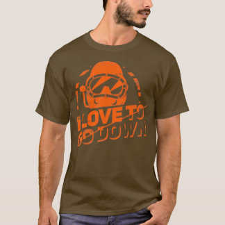 I Love To Go Down Scuba Diving Gift T-Shirt