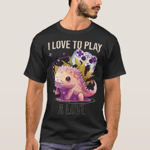 I Love To Play A Lotl Axolotl Amphibian Mexican Wa T-Shirt