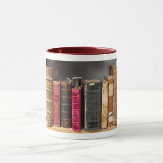 I Love to Read, Antique Vintage Books Mug