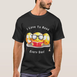 I Love To Read Books Reader T-Shirt