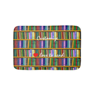 I love to read Books  Thunder_Cove Bath Mat