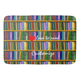 I love to read Books  Thunder_Cove Bath Mat