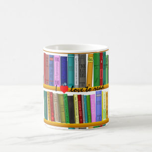 I love to read Books Thunder_Cove Coffee Mug