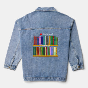 I love to read Books  Thunder_Cove Denim Jacket