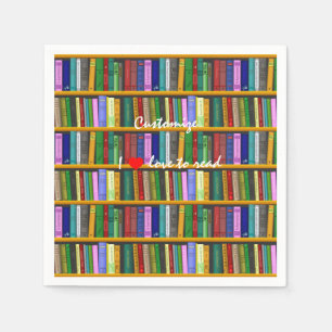 I love to read Books  Thunder_Cove Napkin