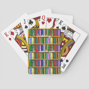 I love to read Books Thunder_Cove Playing Cards
