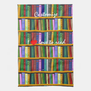 I love to read Books Thunder_Cove Tea Towel