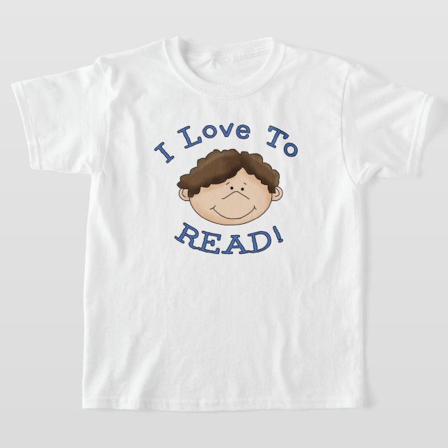 I Love to Read Boy T-Shirt (Laydown)
