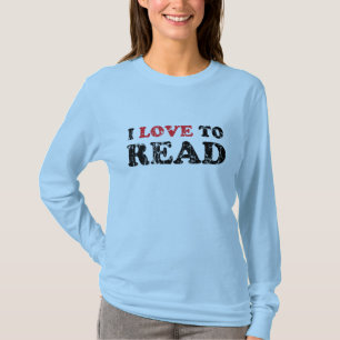 I Love To Read Distressed T-Shirt