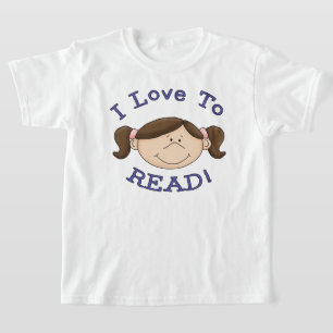 I Love to Read Girl T-Shirt