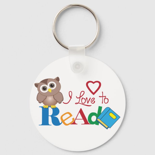 I Love to Read Key Ring (Front)