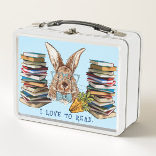 I Love To Read - Rabbit Metal Lunchbox