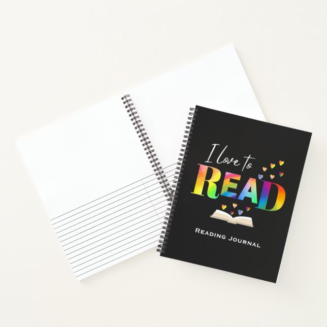 I Love To Read Reading Journal Notebook (Inside)