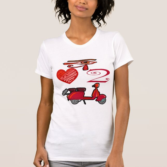 I Love To Scoot T-Shirt (Front)