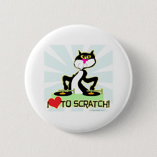 I love to Scratch 6 Cm Round Badge