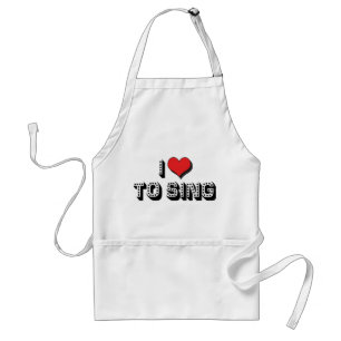 I Love To Sing Standard Apron